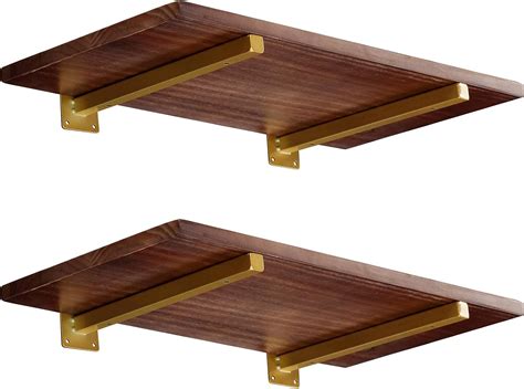 gold metal shelf brackets|heavy duty gold shelf brackets.